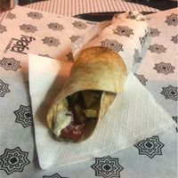 Soy gyros at Falafel Taste Middle East in Thessaloniki