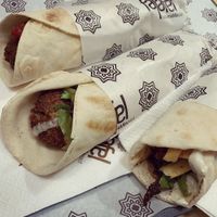 Pita falafel & Pita gyros  at Falafel Taste Middle East in Thessaloniki