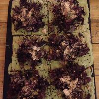 vegan gluten free pizza at Las Gringas in Arequipa