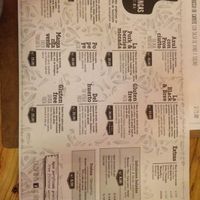 menu at Las Gringas in Arequipa