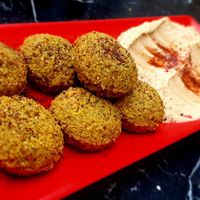 Best Falafels in Istanbul. at Falafel Koy in Istanbul