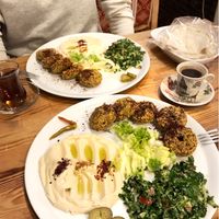 Hummus & Falafel at Falafel Koy in Istanbul