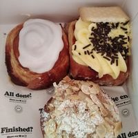 Various cinnamon rolls at Peas in Hasselt