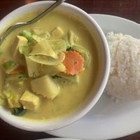 Yellow curry   at Coconut on T in Sacramento