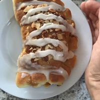 Vegan bear claw at Homer Farmers Market in Homer