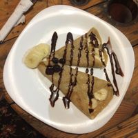 Vegan pancakes at Greentime Alimentos in Palenque