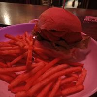 Burger at Netherworld in Fortitude Valley