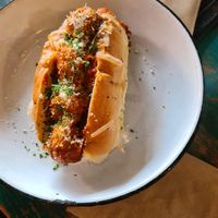 Garlic meatball sub at Netherworld in Fortitude Valley