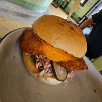 Phoenix Burger, very yum! at Netherworld in Fortitude Valley