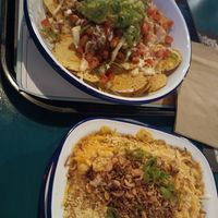Nachos and Macaroni and vegan cheese #Veganuary at Netherworld in Fortitude Valley