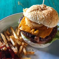Burgatory burger, the best!! at Netherworld in Fortitude Valley