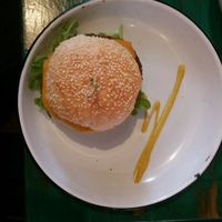 vegan burgatory burger at Netherworld in Fortitude Valley