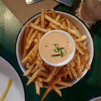 vegan seasoned fries at Netherworld in Fortitude Valley