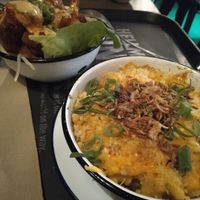 Mac n cheeze & buffalo cauliflower bites at Netherworld in Fortitude Valley