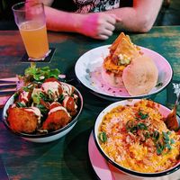 Mimic Mac & Cheese, Demon Drummies (fave!), El Pollo Diablo Burger. at Netherworld in Fortitude Valley