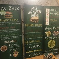 Menu at JustVeggie in Siracusa