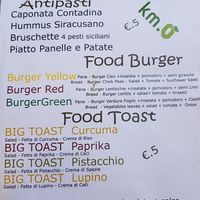 Menù at JustVeggie in Siracusa