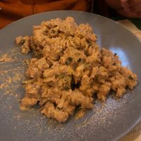 Pasta “Carbonara”, not really near, but heavy  at JustVeggie in Siracusa