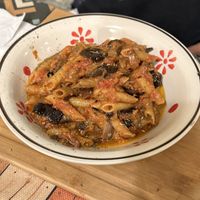 Pasta a la norma  at JustVeggie in Siracusa