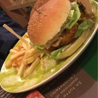 Sole burger at JustVeggie in Siracusa