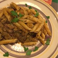 Carbonara with artichoke  at JustVeggie in Siracusa