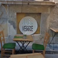 Outdoor seating. at JustVeggie in Siracusa