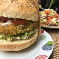 Sole burger at JustVeggie in Siracusa