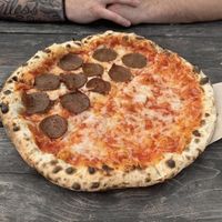 Half plain half pepperoni  at Floralia in Honolulu