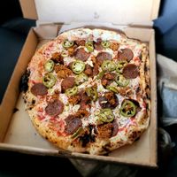 Custom pizza at Floralia in Honolulu