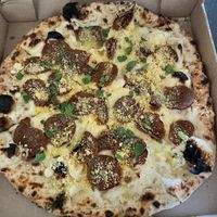 White pizza + pepperoni  at Floralia in Honolulu