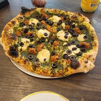 Pesto Royale substitute bell pepper for olives at Floralia in Honolulu