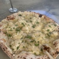 White pizza   at Floralia in Honolulu