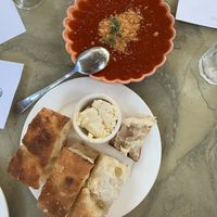 Focaccia bread with marinara sauce   at Floralia in Honolulu