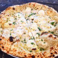 White Pizza at Floralia in Honolulu