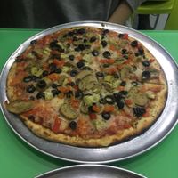 Vegan pizza “Campevegan” at Lapizzeria in Murcia