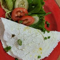 Tapioka with vegan filling at Equilibrio Gastronomia Funcional in Foz Do Iguacu