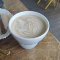Mushroom latte at The Vegan Fairies in Nea Erythraia