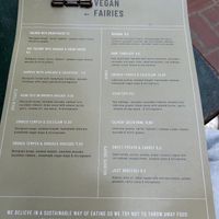 Menükarte   at The Vegan Fairies in Nea Erythraia