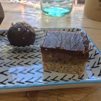 Excellent snickers bar at The Vegan Fairies in Nea Erythraia