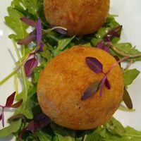 Starter - Truffle & Mushroom Arancini at The Gate - Marylebone in London