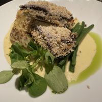 Vegan Aubergine parmesan  at The Gate - Marylebone in London