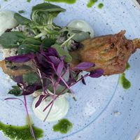 Courgette flower  at The Gate - Marylebone in London