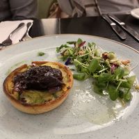 Three Onion tart  at The Gate - Marylebone in London