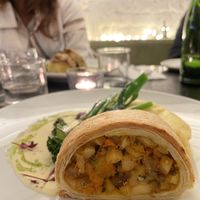 Wellington with potato puree  at The Gate - Marylebone in London