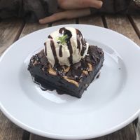 Peanut butter brownie  at The Gate - Marylebone in London