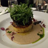 Wild Mushroom risotto cake at The Gate - Marylebone in London