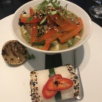 Tofu green Thai curry  at The Gate - Marylebone in London