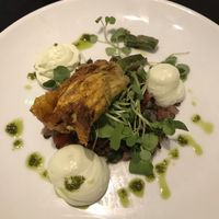 Stuffed courgette flower at The Gate - Marylebone in London