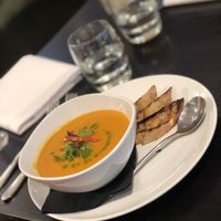 Soup of the Day (sweet potato) at The Gate - Marylebone in London