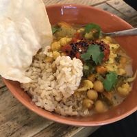 Chic pea curry at Chic Pea Vegan Cafe in Fremantle